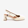 ANGEL ALARCON Darby- Shiny Leather Slingback Pumps With Medium Heel | Spring - Summer - Ss
