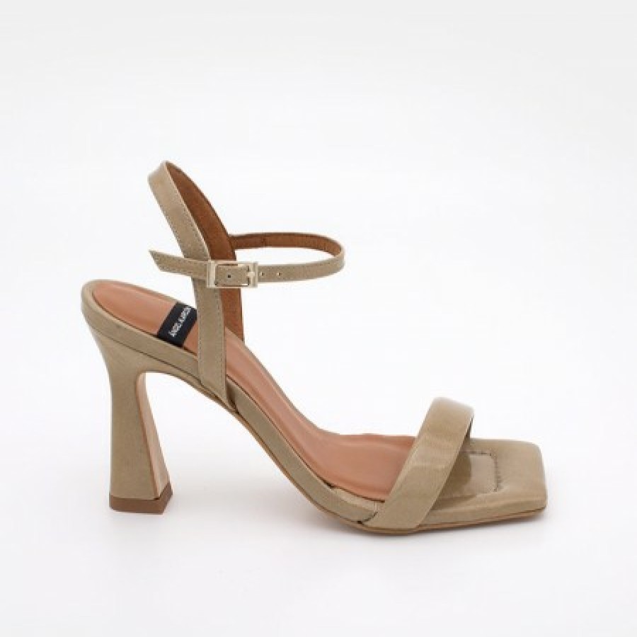 ANGEL ALARCON Carole - Heeled Women'S Leather Sandals | Spring - Summer - Ss