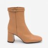 ANGEL ALARCON Jantar - Heeled Shiny Leather Booties With Square Toe & Zipper | Autumn - Winter - Aw