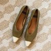ANGEL ALARCON Nebony - Leather Flats With Bicolor Toecap | Spring - Summer - Ss