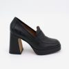 ANGEL ALARCON Pinay - Leather Women'S Moccasin With Block Heel And Platform | Autumn - Winter - Aw