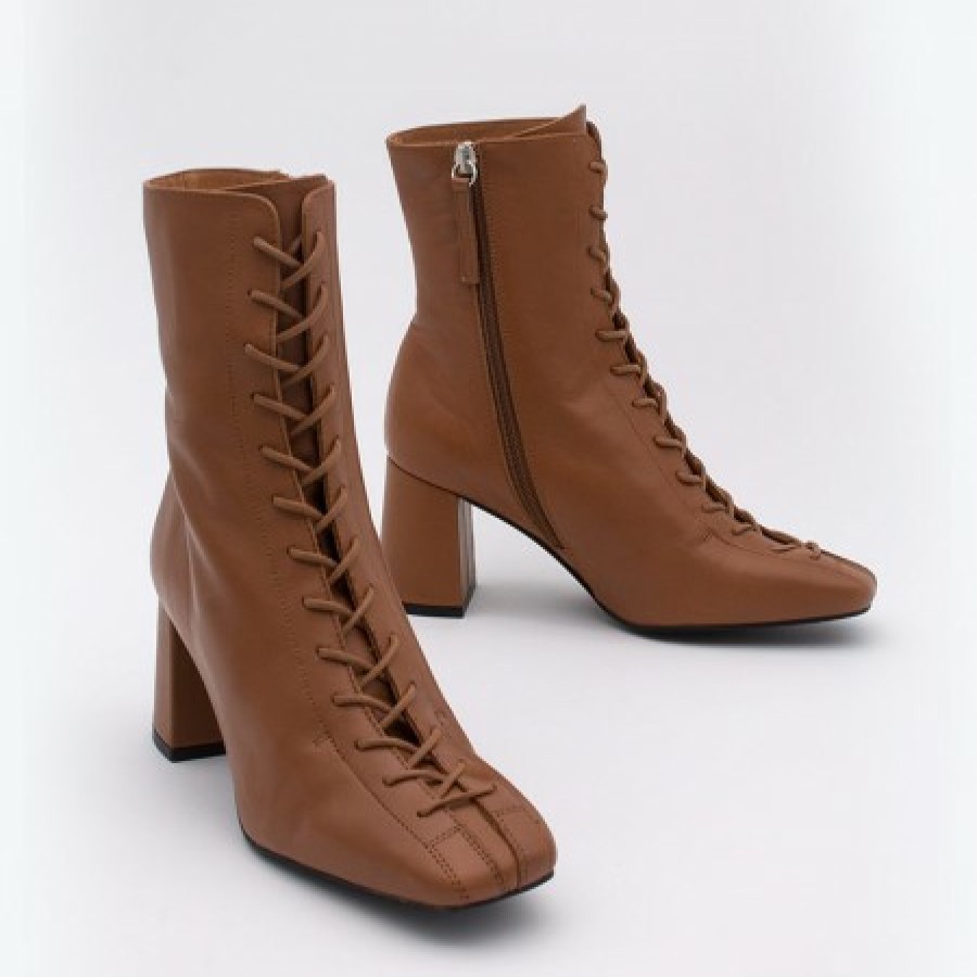 ANGEL ALARCON Pacuare - Ankle Boots With Laces And Zipper, Wide Heels | Autumn - Winter - Aw