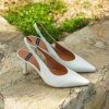ANGEL ALARCON Monicamin - Leather High Heel Slingback Stilleto | Spring - Summer - Ss