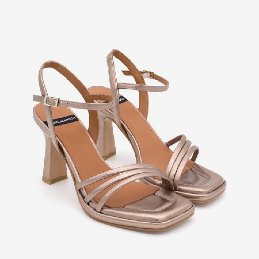 ANGEL ALARCON Peiron - Patent Leather Ankle Strap Sandals | Spring - Summer - Ss