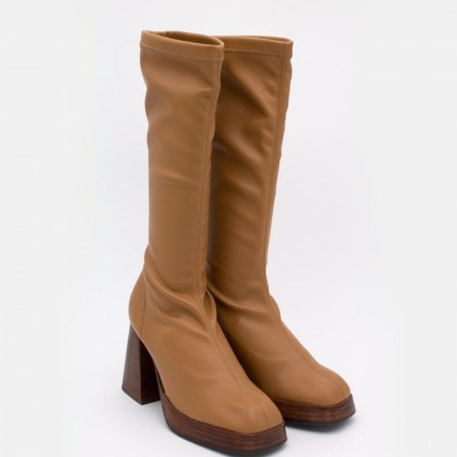 ANGEL ALARCON Managua - Elastic Sock-Type Boots With High Geometric Heels | Autumn - Winter - Aw