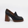 ANGEL ALARCON Tular - Women'S Chunky Heels & Platforms Leather Moccasins | Autumn - Winter - Aw
