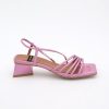 ANGEL ALARCON Mazzy - Iridescence Strappy Sandal With Triangular Heel Design. | Spring - Summer - Ss