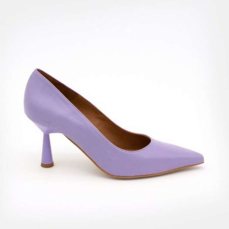 ANGEL ALARCON Vega - Lether Stiletto With A Round Conical Heel Design | Spring - Summer - Ss