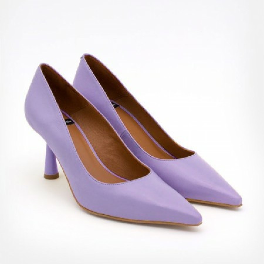 ANGEL ALARCON Vega - Lether Stiletto With A Round Conical Heel Design | Spring - Summer - Ss