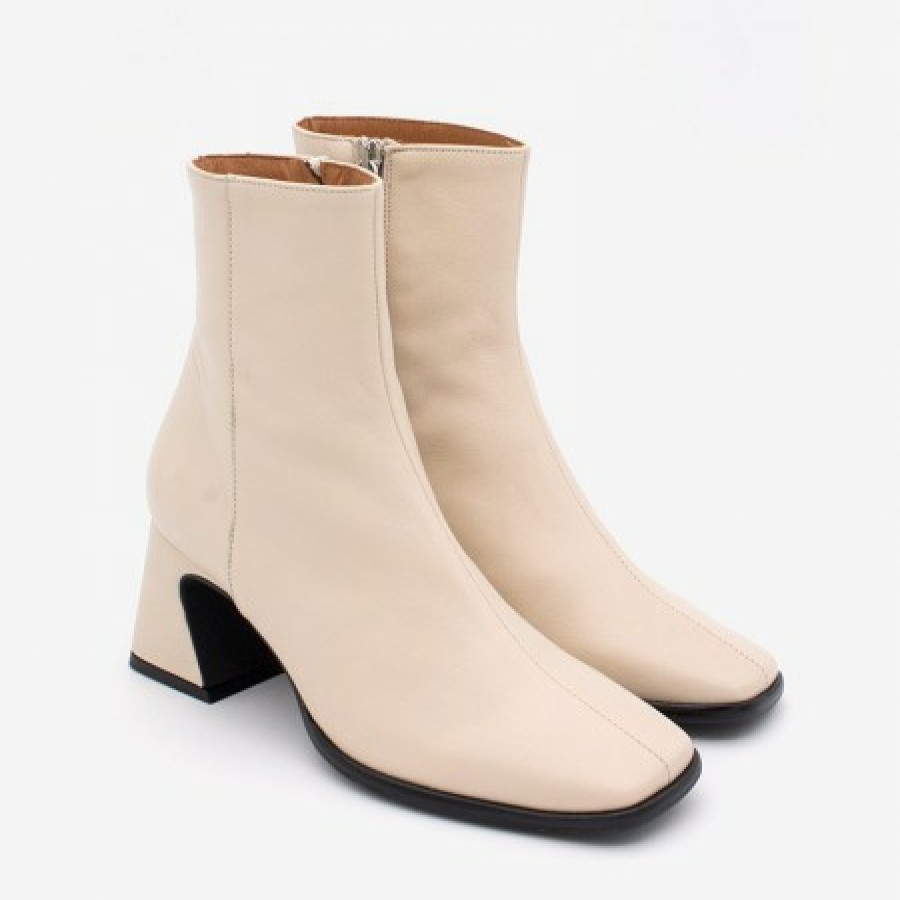 ANGEL ALARCON Shaba - Women'S Booties Made In Leather With Medium Heel | Last Units