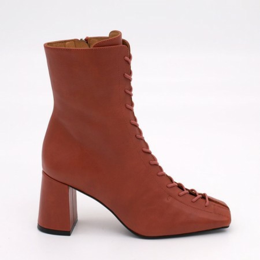 ANGEL ALARCON Pacuare - Ankle Boots With Laces And Zipper, Wide Heels | Autumn - Winter - Aw