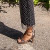ANGEL ALARCON Perlet - Metallized Print Snake Leather Ankle Strap Sandals | Spring - Summer - Ss