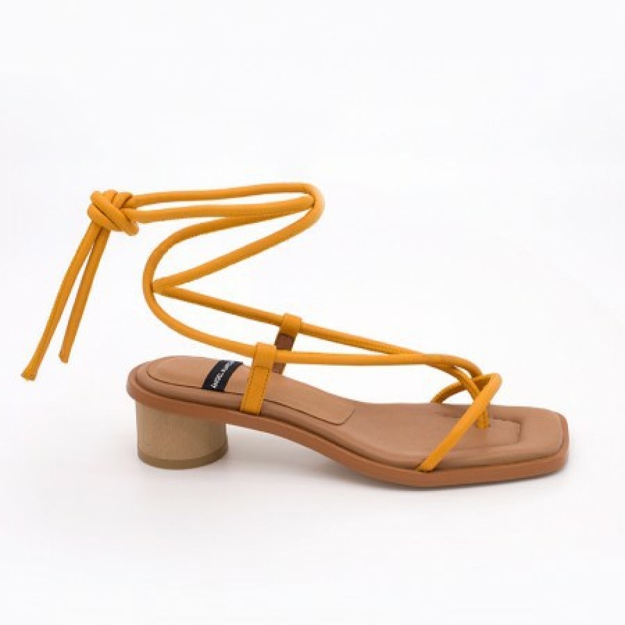 ANGEL ALARCON Christie - Lace-Up Foamed Sandals | Last Units