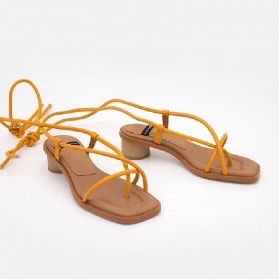 ANGEL ALARCON Christie - Lace-Up Foamed Sandals | Last Units