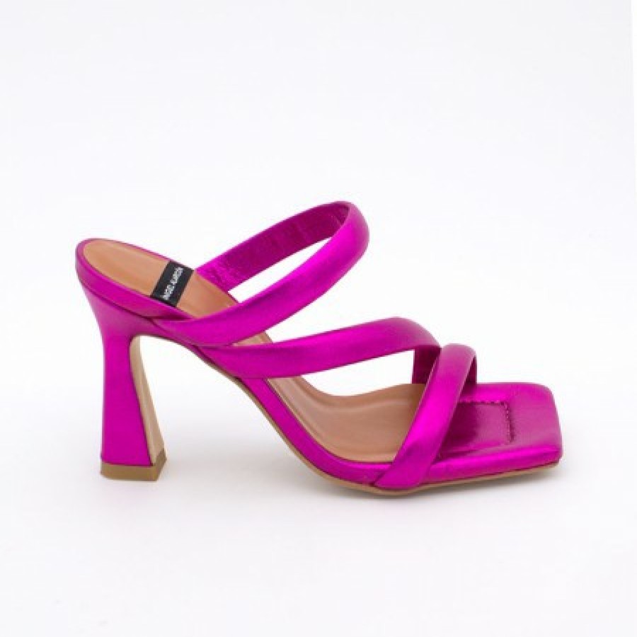 ANGEL ALARCON Cameron - Metallized Padded Straps Sandals With High Heel | Spring - Summer - Ss