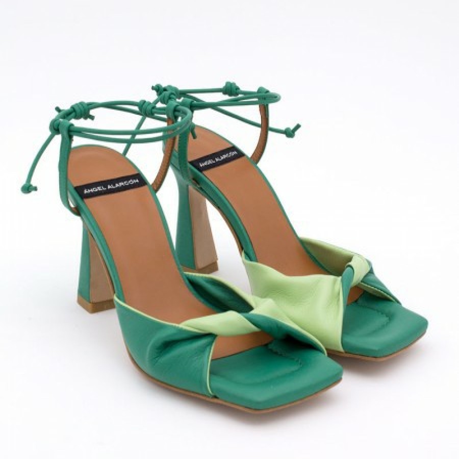 ANGEL ALARCON Karyn - Leather High Heel Sandals With Padded Insole | Spring - Summer - Ss