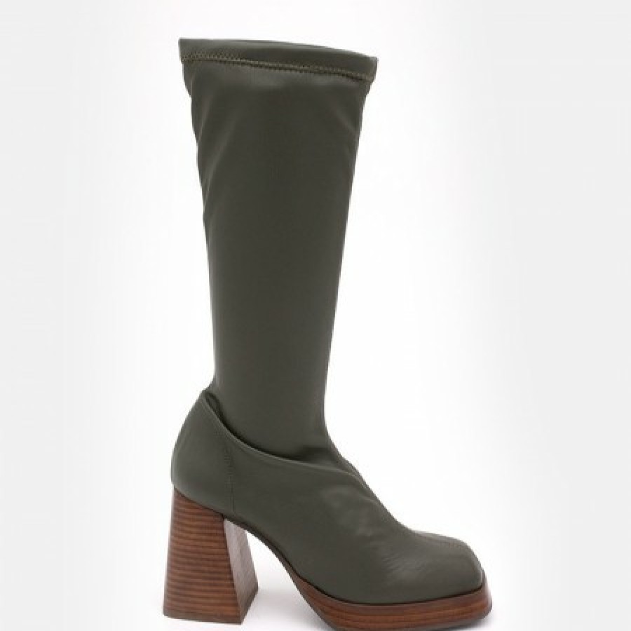 ANGEL ALARCON Managua - Elastic Sock-Type Boots With High Geometric Heels | Autumn - Winter - Aw