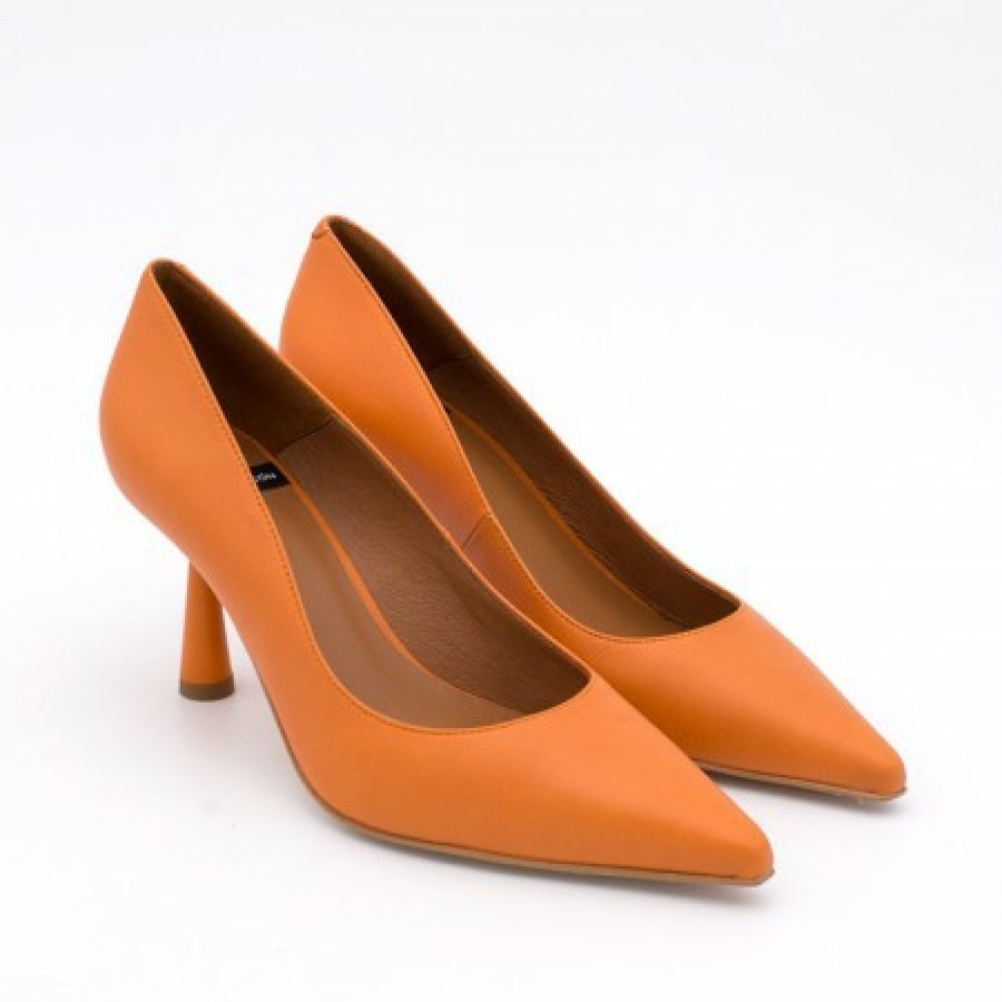 ANGEL ALARCON Vega - Lether Stiletto With A Round Conical Heel Design | Spring - Summer - Ss