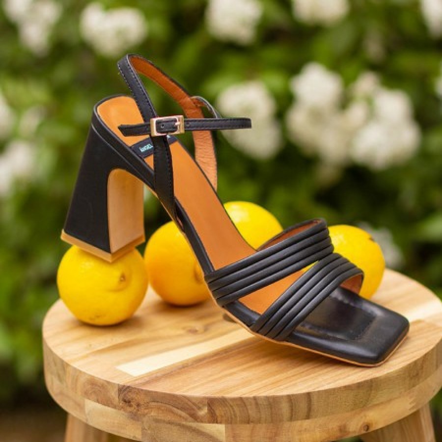 ANGEL ALARCON Robyn - Leather Strap Sandals With High Heels | Spring - Summer - Ss