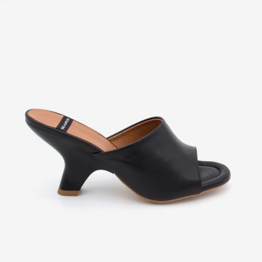 ANGEL ALARCON Kady - Leather Mule With A Design Heel | Spring - Summer - Ss