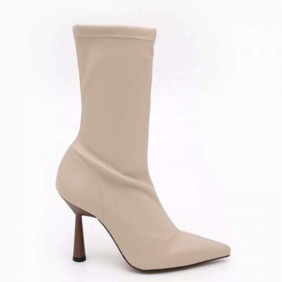 ANGEL ALARCON Lori - Stretch Ankle Boot With High Heel And Pointed Toe | Autumn - Winter - Aw