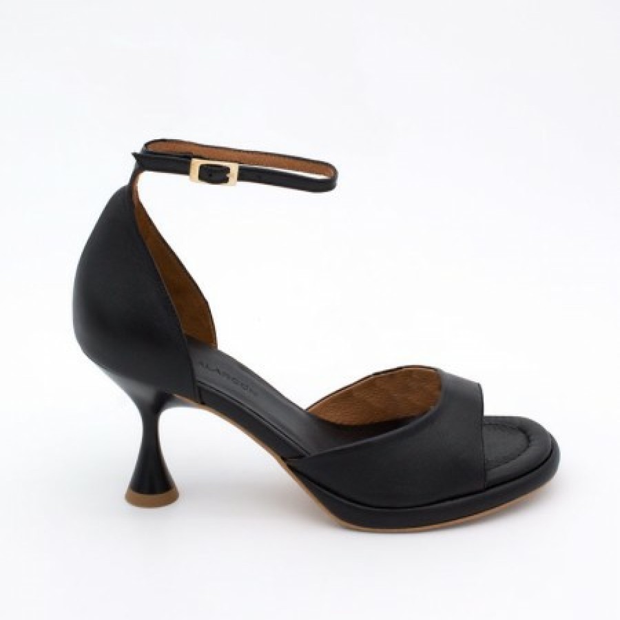 ANGEL ALARCON Dennis - D'Orsay Leather Sandals With Desing Cone Heel | Spring - Summer - Ss