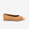 ANGEL ALARCON Nebony - Leather Flats With Bicolor Toecap | Spring - Summer - Ss