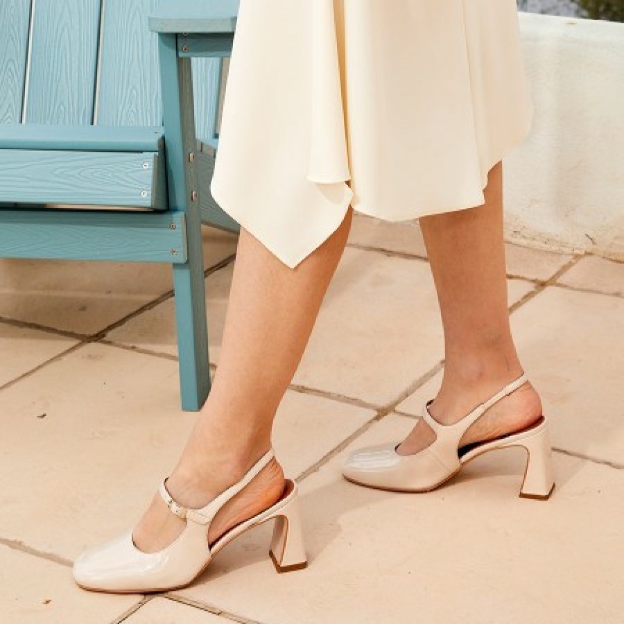 ANGEL ALARCON Jaden - Patent Leather Sling Back Mary Jane | Spring - Summer - Ss