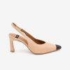 ANGEL ALARCON Hudesta - Leather Slingback High Heel Stiletto With Bicolour Pointed Toe | Spring - Summer - Ss