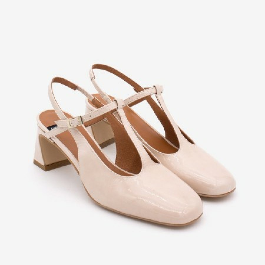 ANGEL ALARCON Dalis - Patent Leather Sling Back Mary Jane Shoe | Spring - Summer - Ss