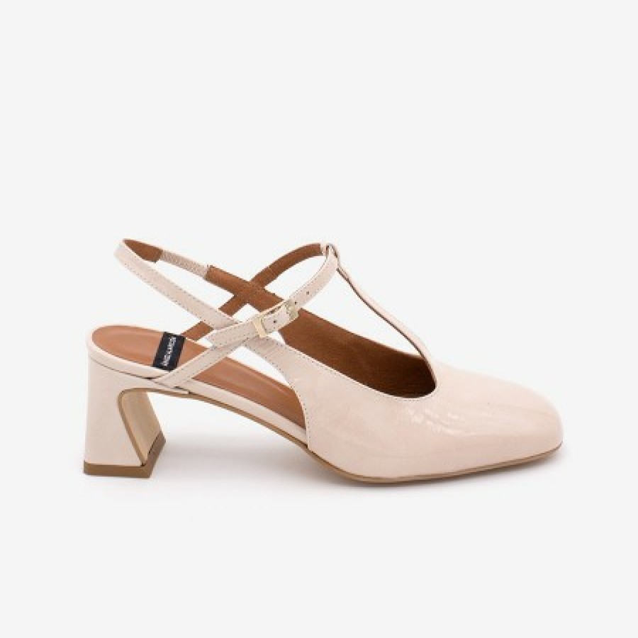 ANGEL ALARCON Dalis - Patent Leather Sling Back Mary Jane Shoe | Spring - Summer - Ss