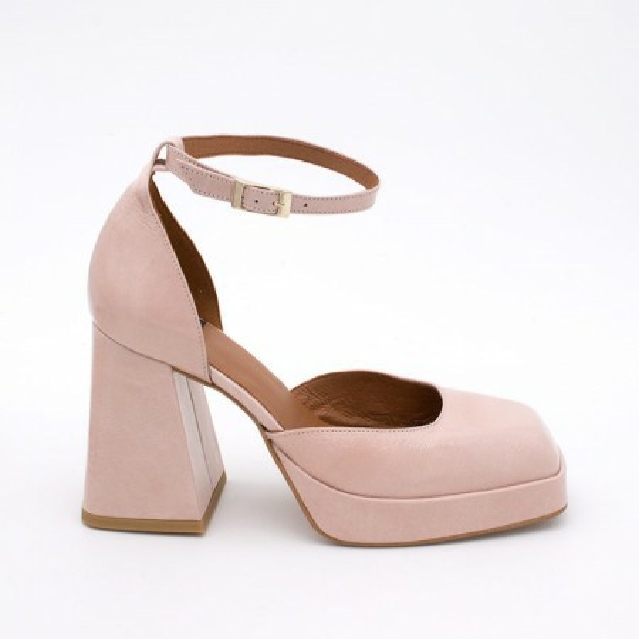 ANGEL ALARCON Anna - Shiny Leather Platform & Heeled Ankle Strap D'Orsay | Spring - Summer - Ss