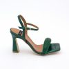 ANGEL ALARCON Carole Gem - Heeled Women'S Leather Sandals With Sparkling Crystals | Spring - Summer - Ss