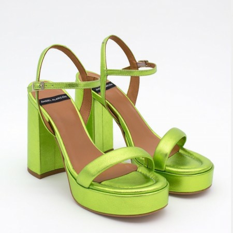 ANGEL ALARCON Mandy - Leather Sandals With Platform & High Heels | Spring - Summer - Ss