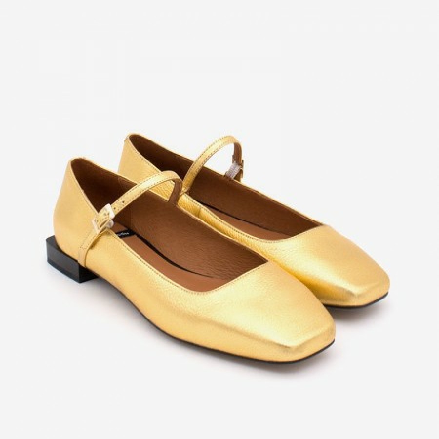 ANGEL ALARCON Lynn - Shiny Leather Mary Jane Shoes With Square Toe | Autumn - Winter - Aw