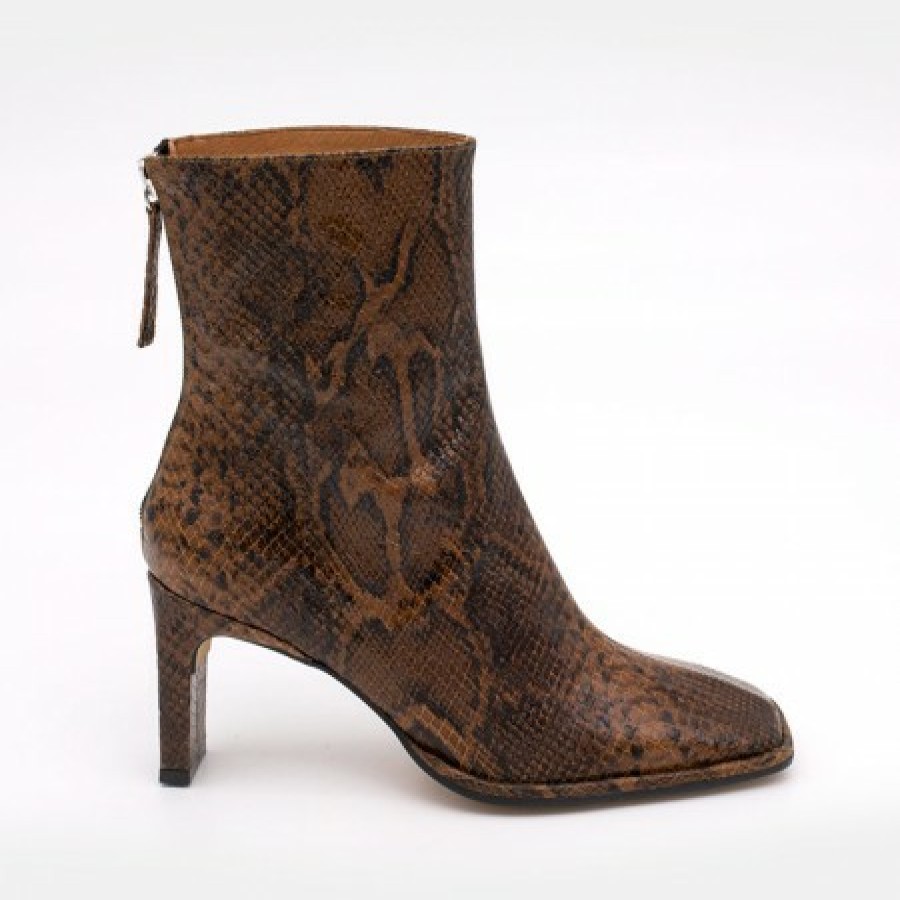 ANGEL ALARCON Lauryn - Leather Heeled Ankle Boots | Autumn - Winter - Aw
