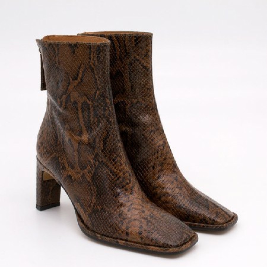 ANGEL ALARCON Lauryn - Leather Heeled Ankle Boots | Autumn - Winter - Aw