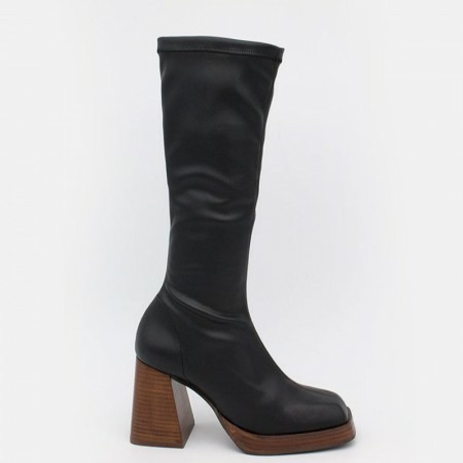 ANGEL ALARCON Managua - Elastic Sock-Type Boots With High Geometric Heels | Autumn - Winter - Aw
