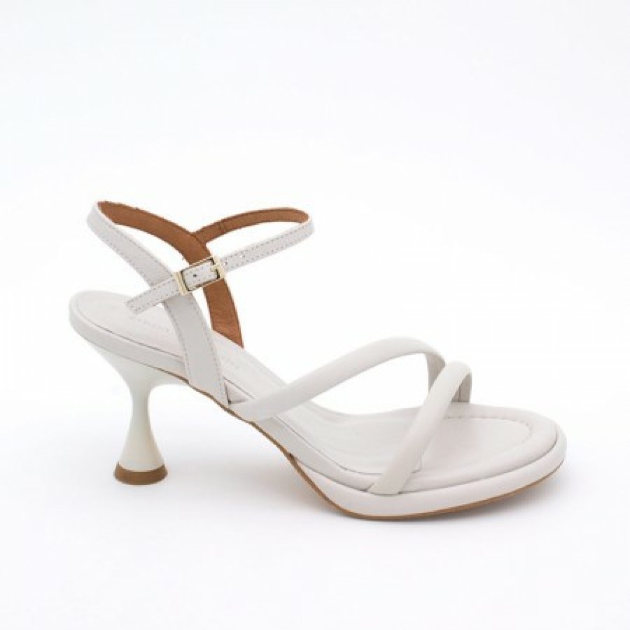 ANGEL ALARCON Cathy - Leather Padded Sandals With Conical Heel | Spring - Summer - Ss