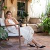 ANGEL ALARCON Wimar - Leather And Raffia Pointed-Toe Ankle Strap Pump | Spring - Summer - Ss