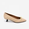 ANGEL ALARCON Darcy - Leather Pointed Toe Pump With Low Heel | Autumn - Winter - Aw