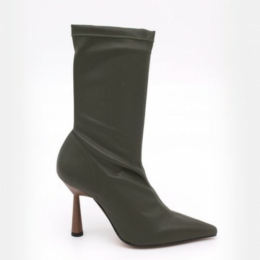 ANGEL ALARCON Lori - Stretch Ankle Boot With High Heel And Pointed Toe | Autumn - Winter - Aw