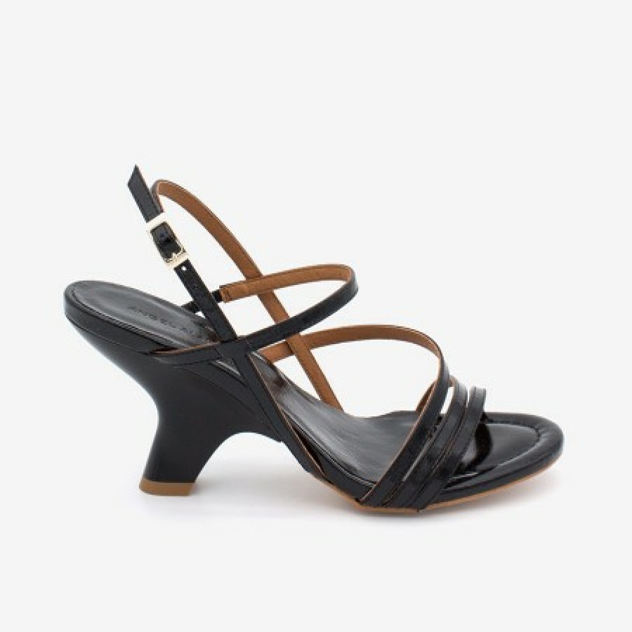 ANGEL ALARCON Karan - Shiny Leather Slingback Strappy Sandal | Spring - Summer - Ss